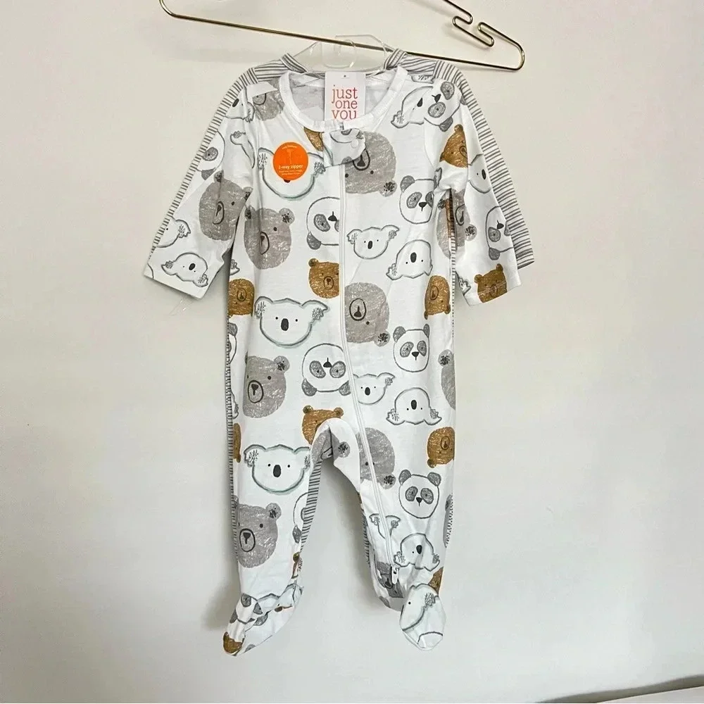 Carter's Just One You Baby Boys' 2pk Sleep N' Play Pajama Footed Size 6 Months